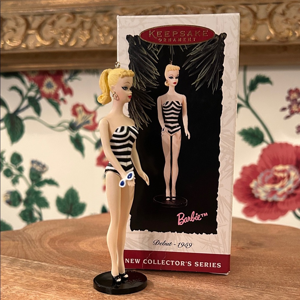 Hallmark Barbie Keepsake Ornament in Black and White in original box